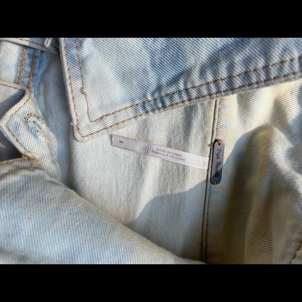 Light wash free people denim jacket